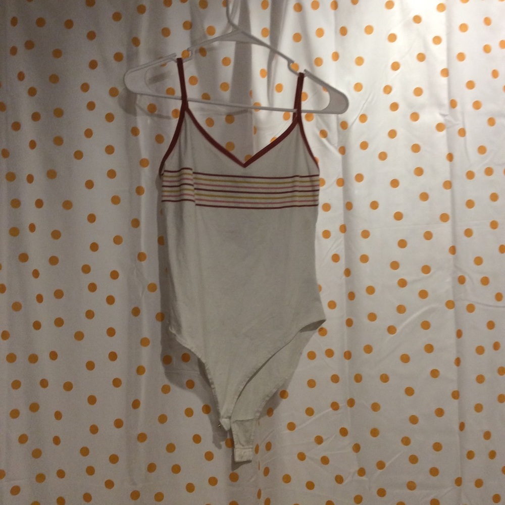 White striped bodysuit